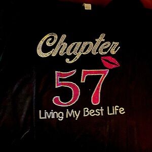 Chapter 57 T-shirt. One shirt worn once and cleaned, the other has tag.